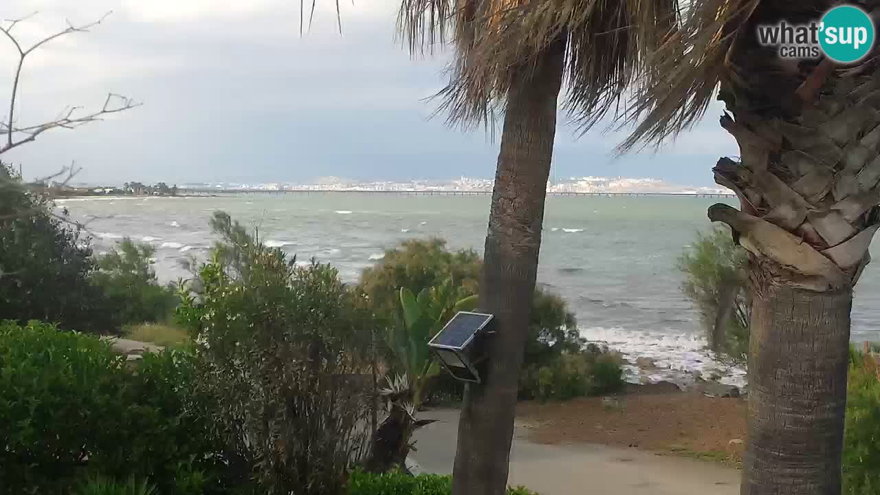 Live webcam Capoterra – Spiaggia della Maddalena – Sardegna – Italia
