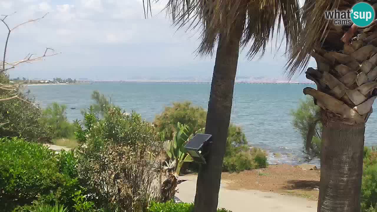 Spletna kamera v živo Capoterra – plaža La Maddalena – Sardinija – Italija
