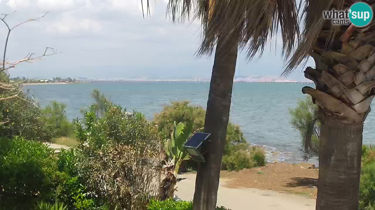 Webcam en direct Capoterra – Plage de La Maddalena – Sardaigne – Italie