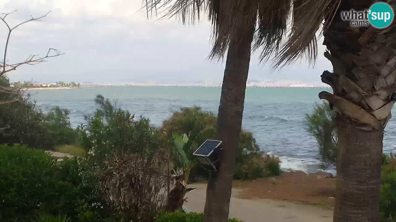 Live webcam Capoterra – Spiaggia della Maddalena – Sardegna – Italia