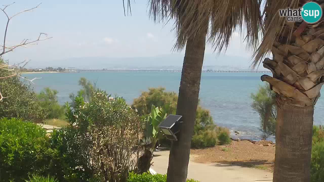 Spletna kamera v živo Capoterra – plaža La Maddalena – Sardinija – Italija