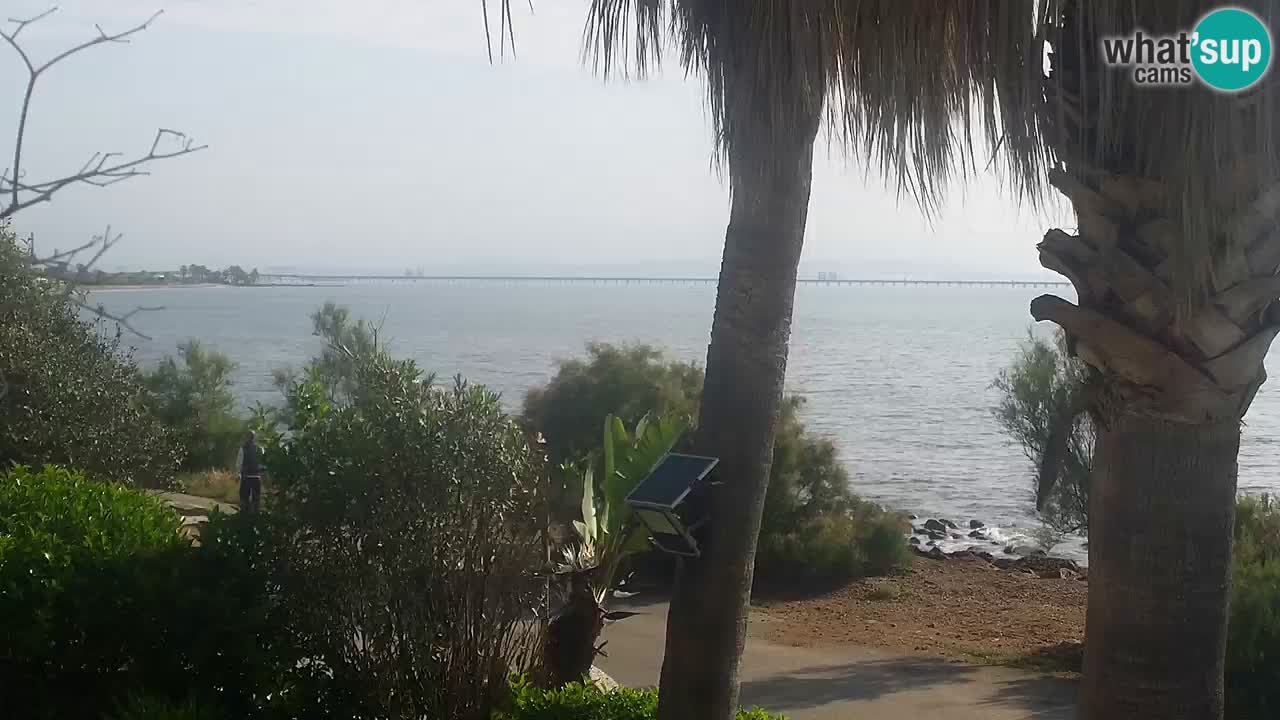 Webcam en direct Capoterra – Plage de La Maddalena – Sardaigne – Italie