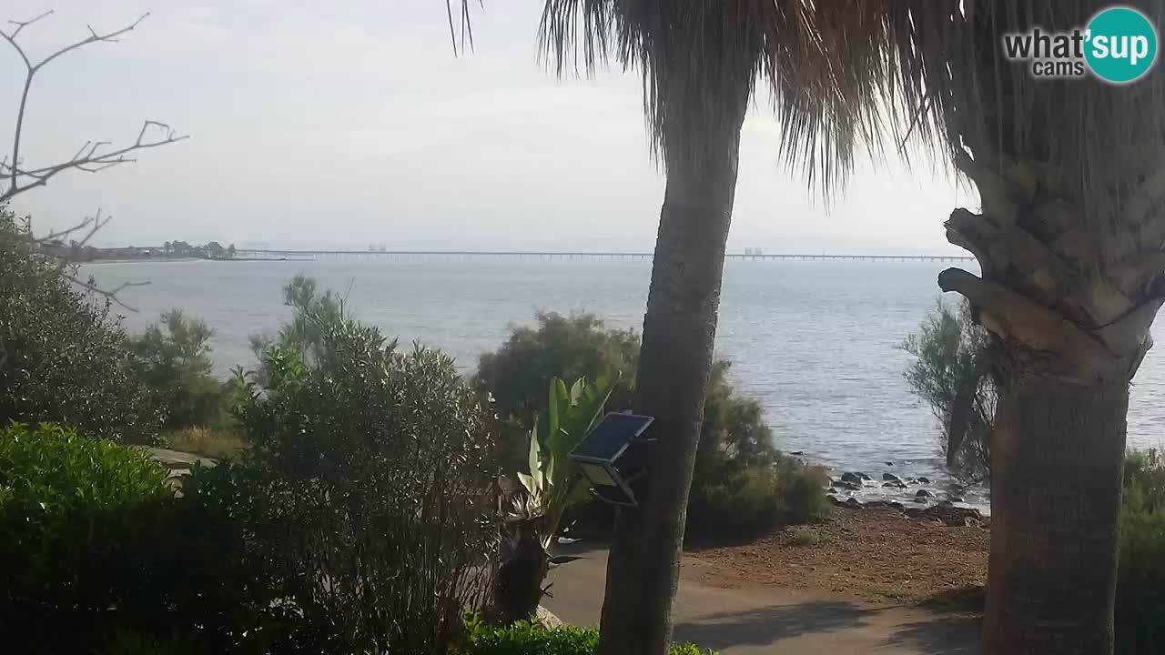 Webcam en direct Capoterra – Plage de La Maddalena – Sardaigne – Italie