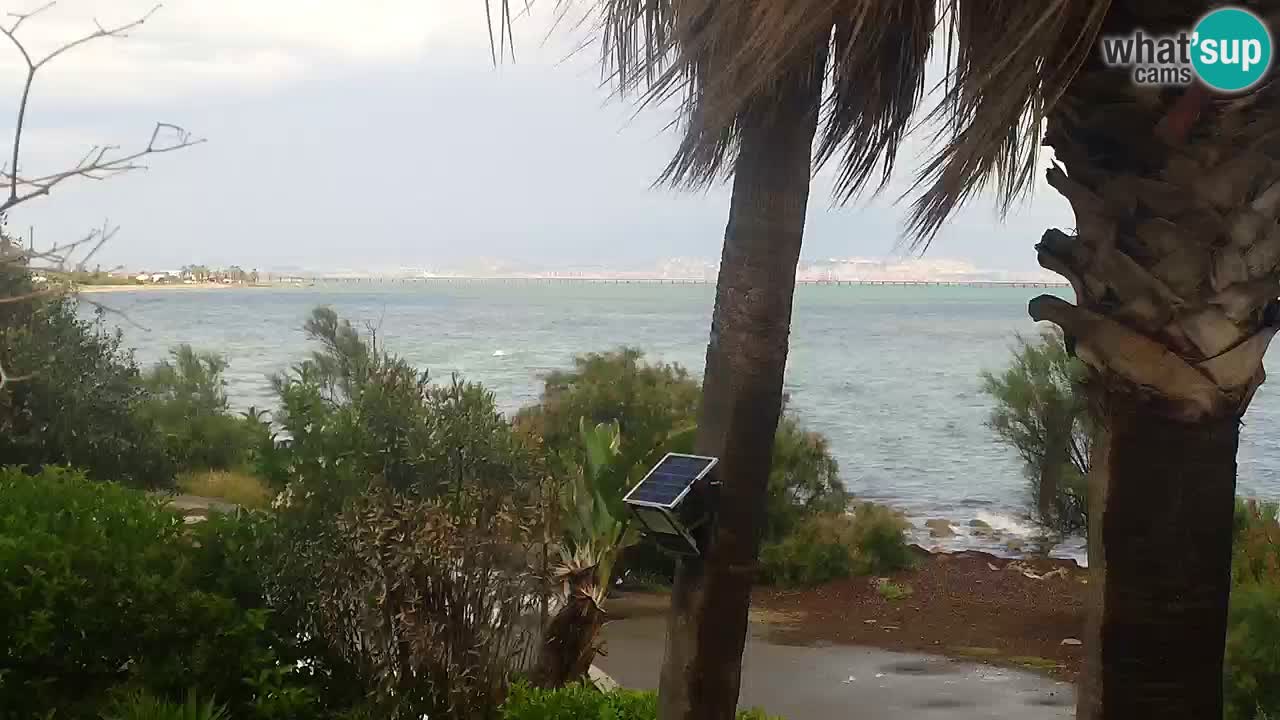 Spletna kamera v živo Capoterra – plaža La Maddalena – Sardinija – Italija
