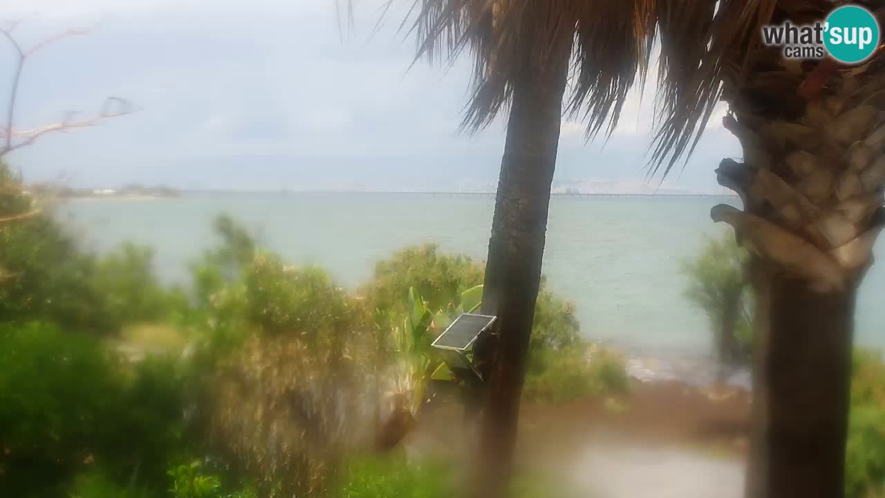 Spletna kamera v živo Capoterra – plaža La Maddalena – Sardinija – Italija
