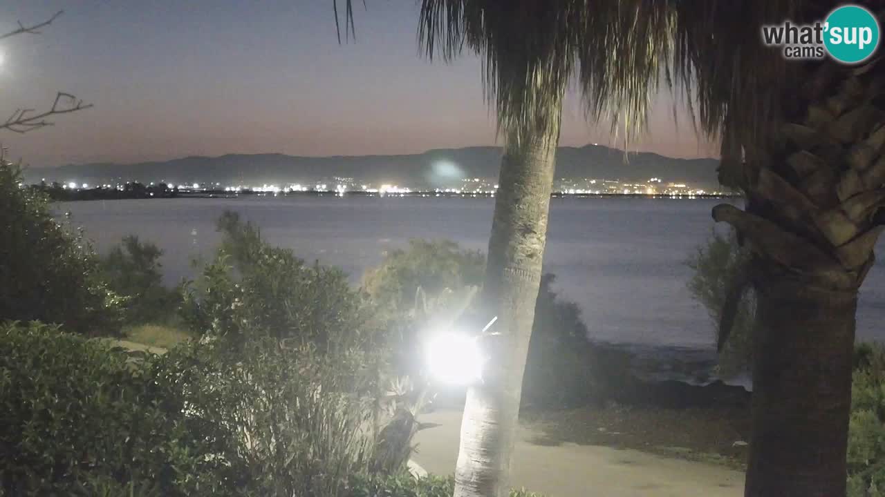 Webcam en direct Capoterra – Plage de La Maddalena – Sardaigne – Italie
