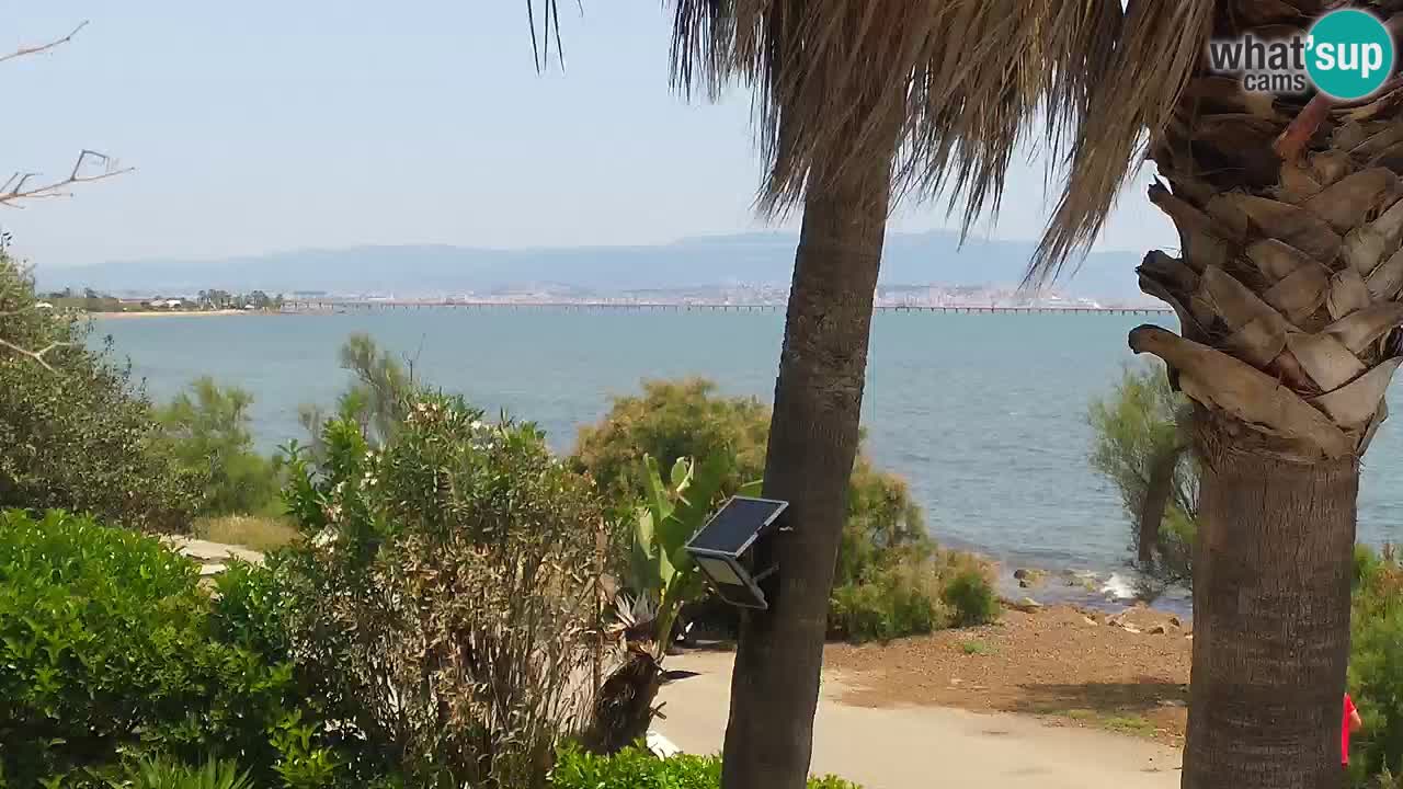Spletna kamera v živo Capoterra – plaža La Maddalena – Sardinija – Italija