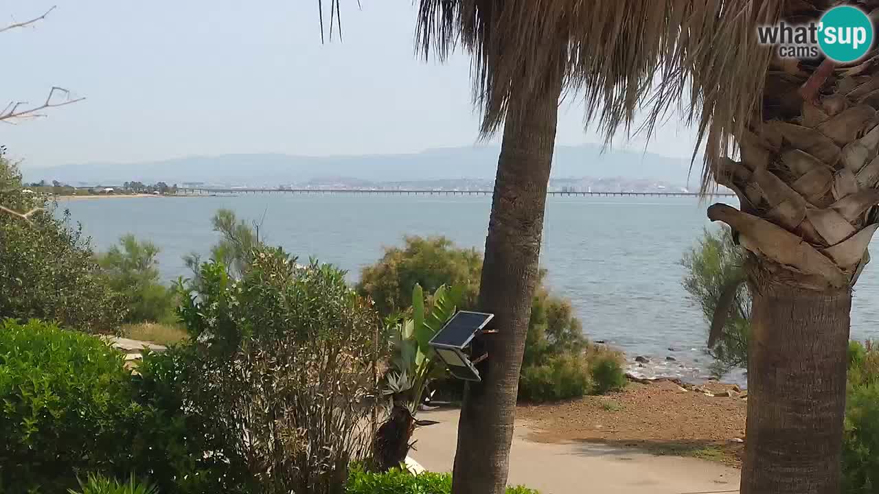 Webcam en direct Capoterra – Plage de La Maddalena – Sardaigne – Italie