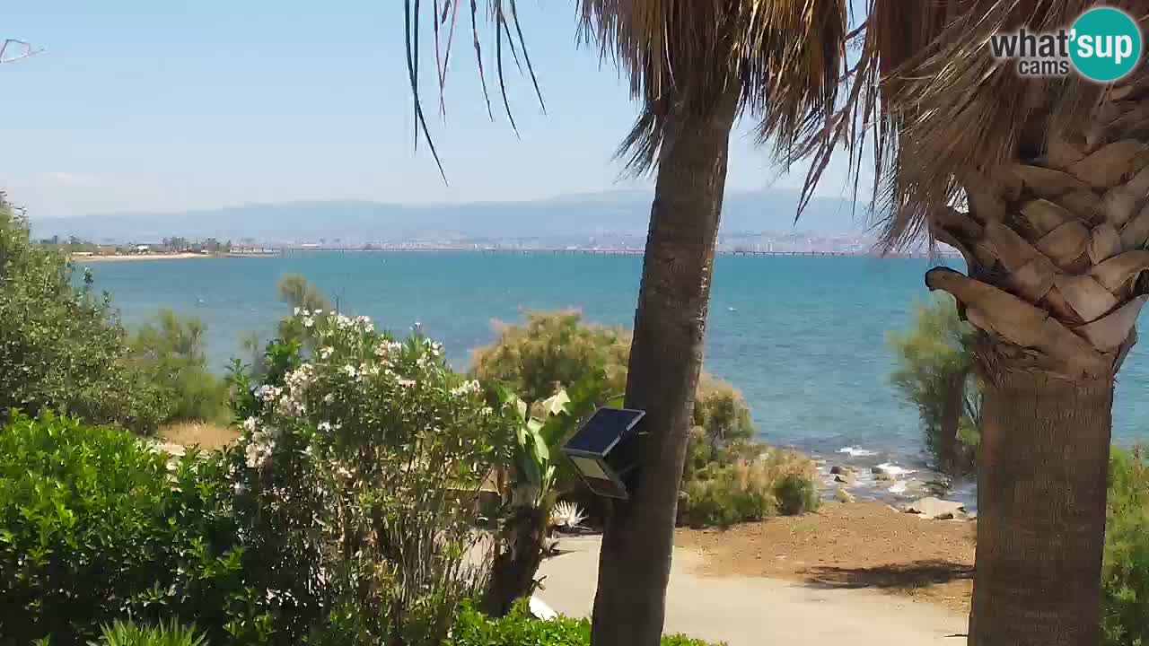 Live webcam Capoterra – La Maddalena beach – Sardinia – Italy