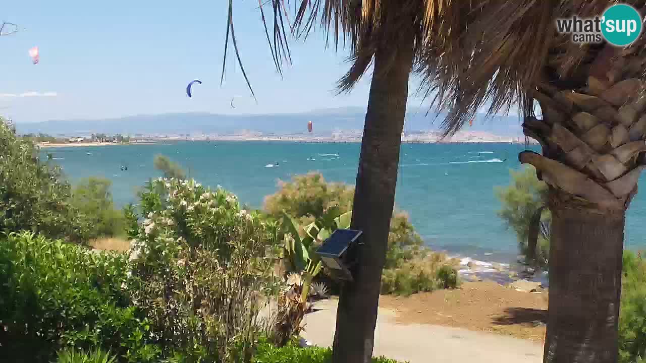 Live webcam Capoterra – Spiaggia della Maddalena – Sardegna – Italia