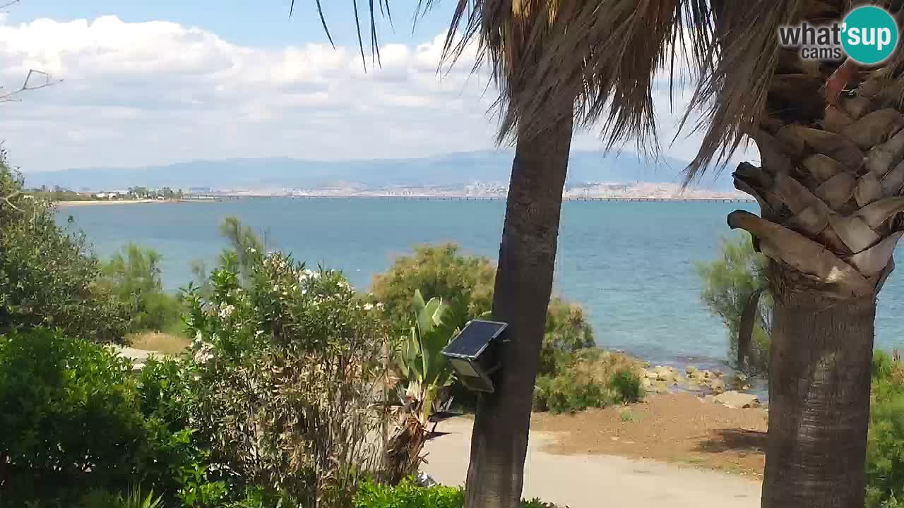 Live webcam Capoterra – Spiaggia della Maddalena – Sardegna – Italia