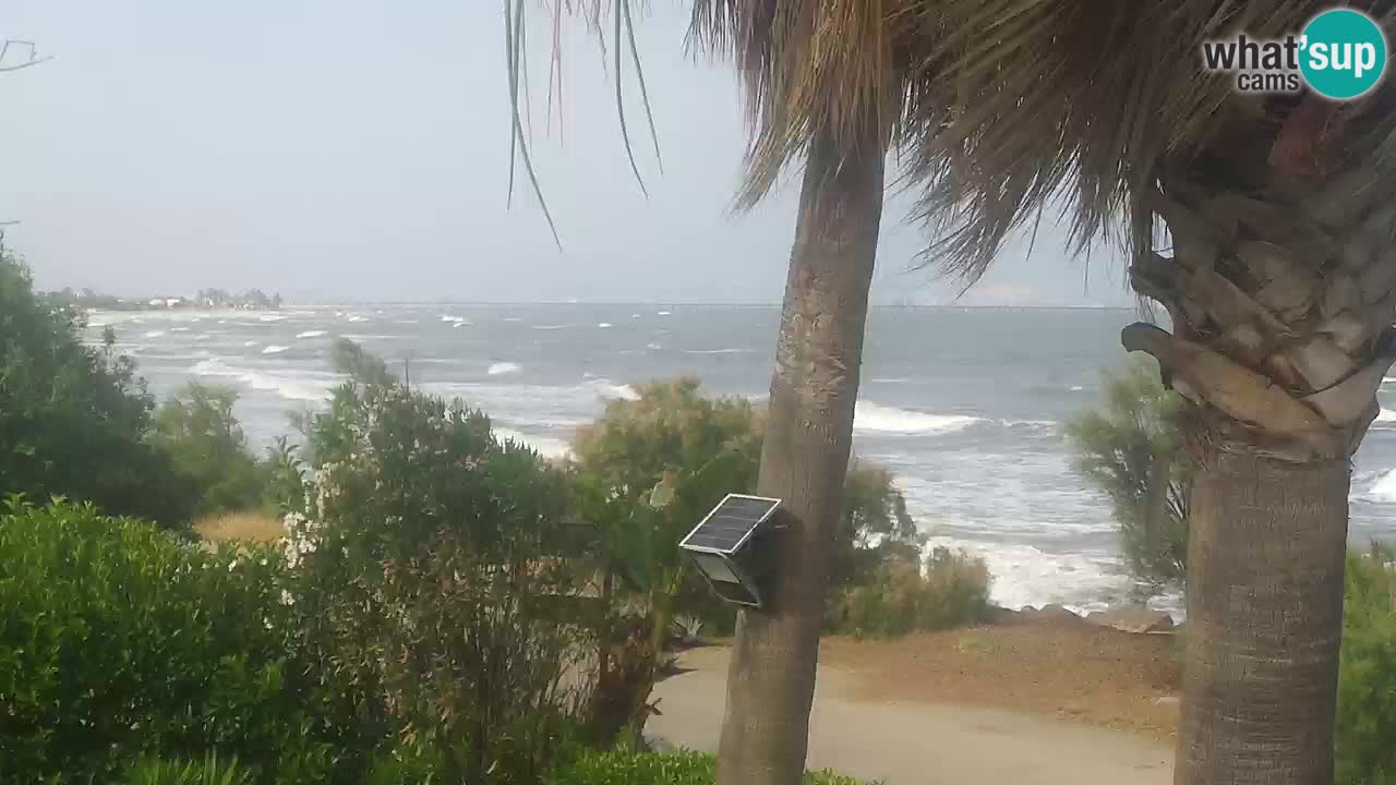 Live webcam Capoterra – Spiaggia della Maddalena – Sardegna – Italia