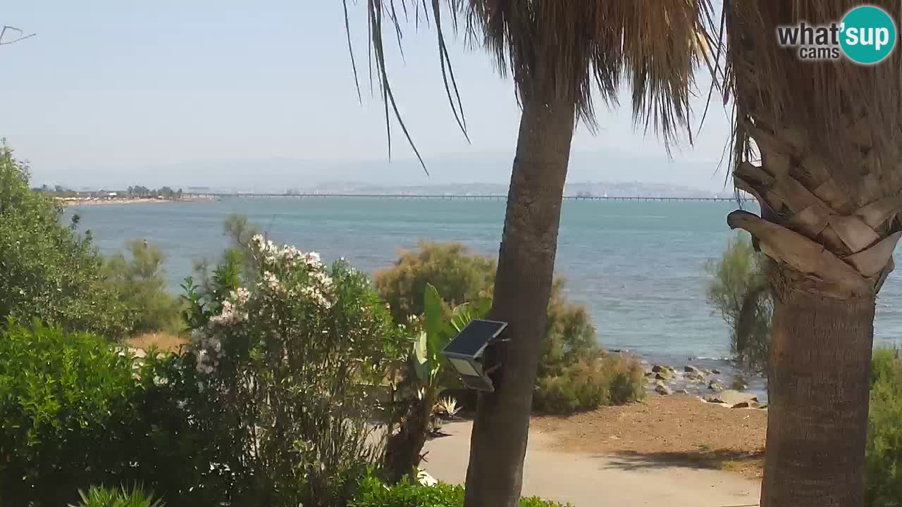 Live webcam Capoterra – Spiaggia della Maddalena – Sardegna – Italia