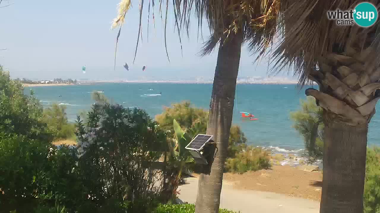 Live webcam Capoterra – La Maddalena beach – Sardinia – Italy
