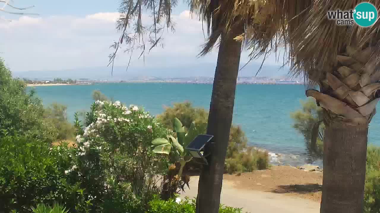Webcam en vivo Capoterra – Playa La Maddalena – Cerdeña – Italia