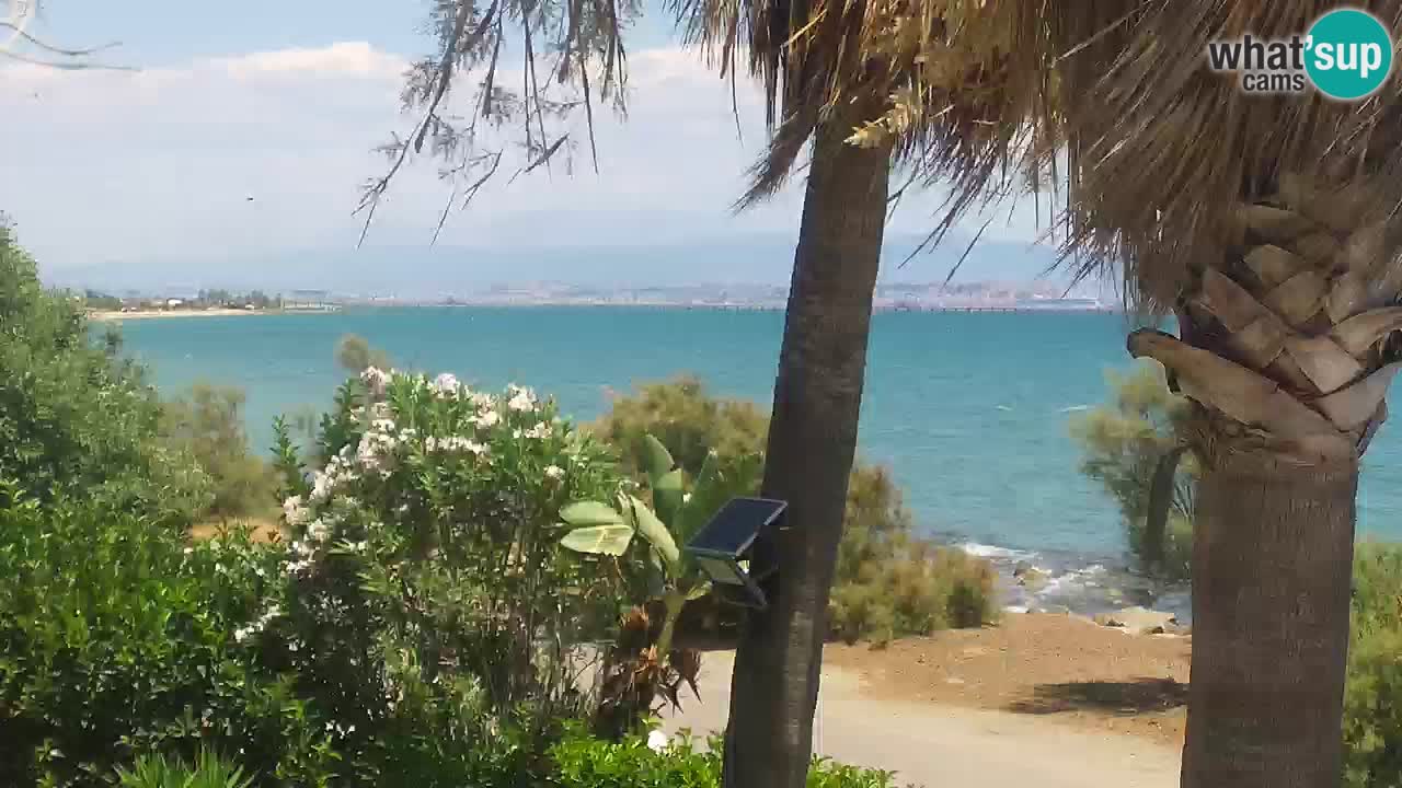 Web kamera uživo Capoterra – plaža La Maddalena – Sardinija – Italija