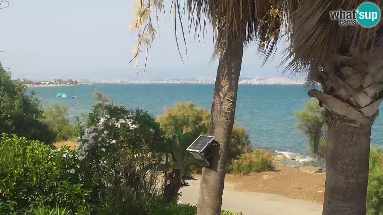 Live webcam Capoterra – La Maddalena beach – Sardinia – Italy
