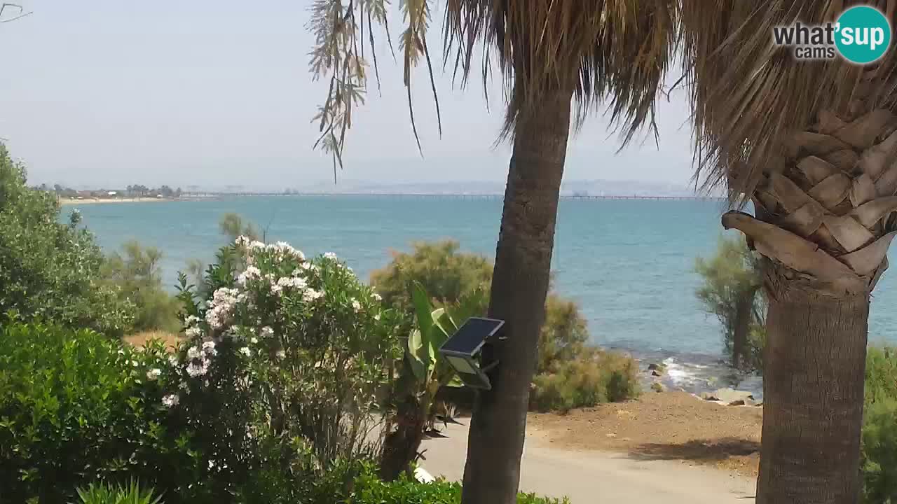 Webcam en vivo Capoterra – Playa La Maddalena – Cerdeña – Italia