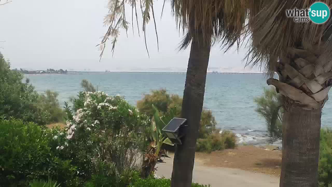 Webcam en direct Capoterra – Plage de La Maddalena – Sardaigne – Italie
