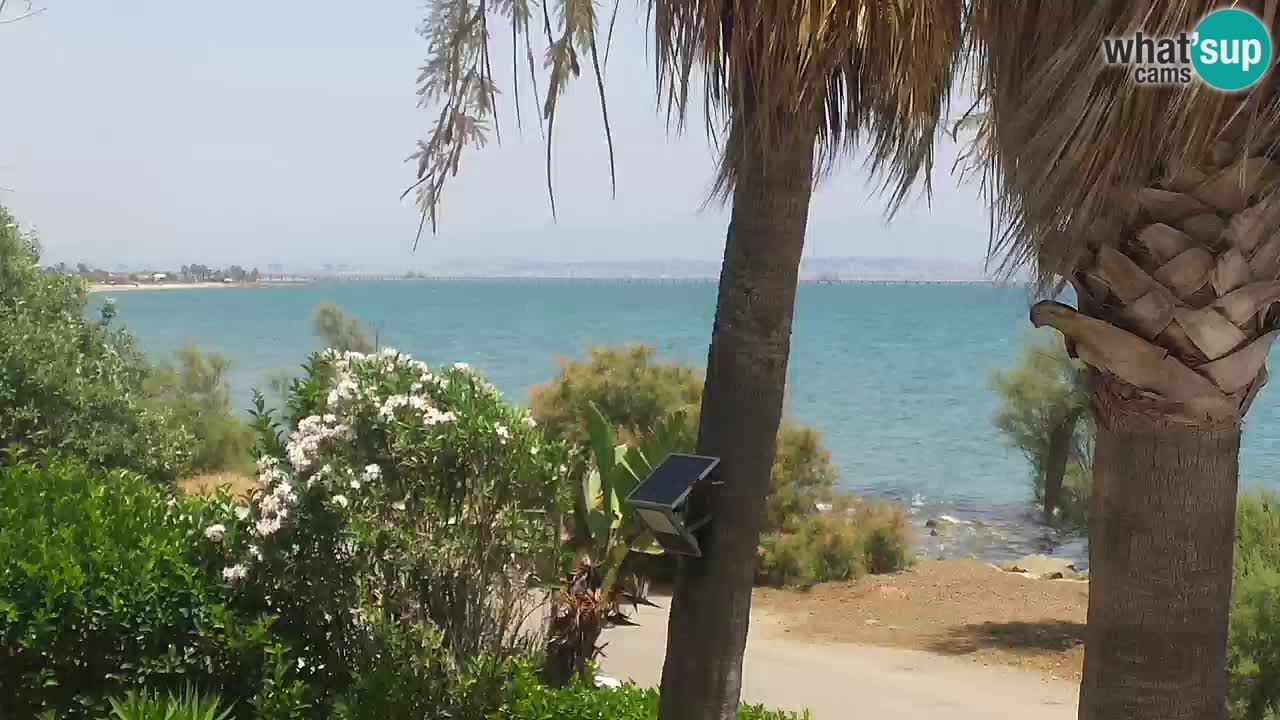 Spletna kamera v živo Capoterra – plaža La Maddalena – Sardinija – Italija