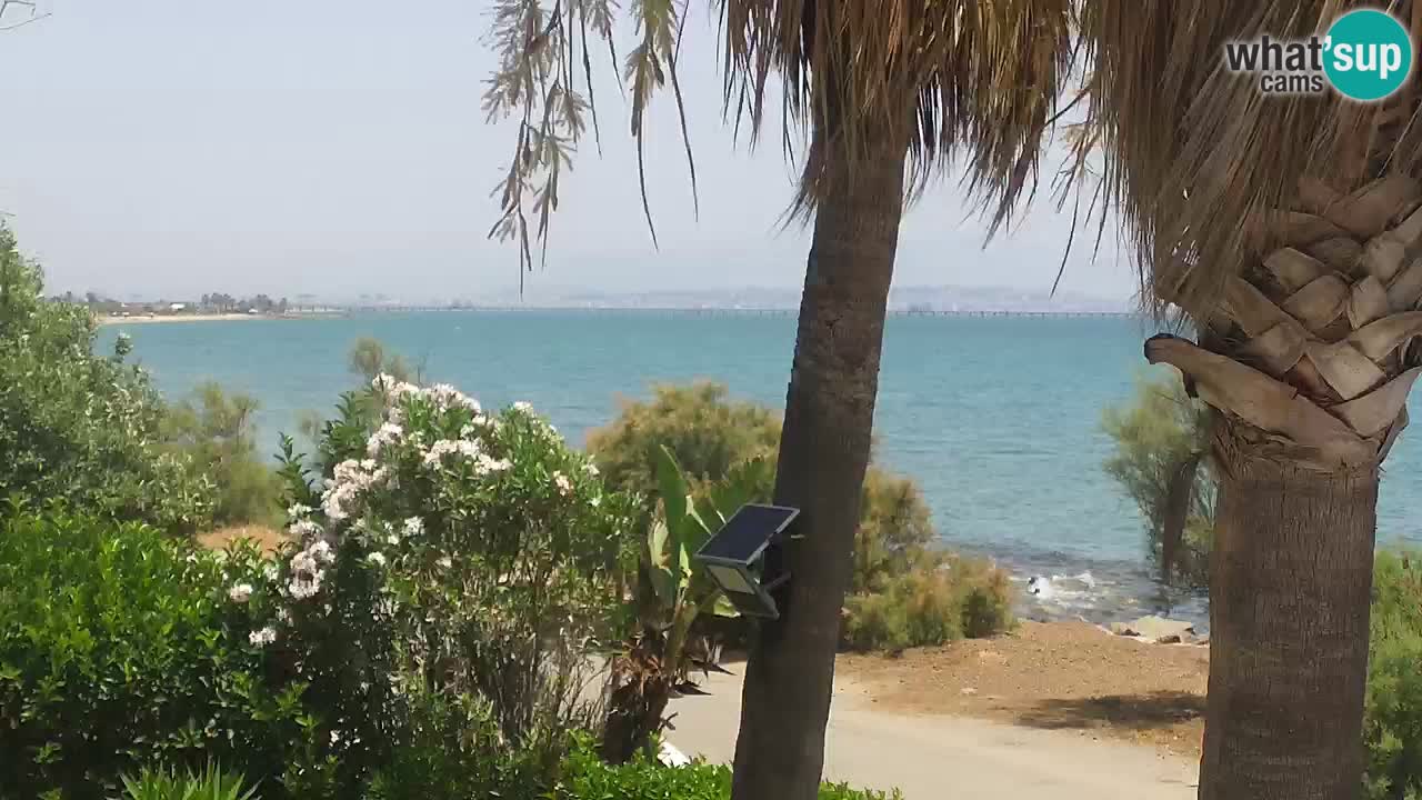 Live webcam Capoterra – Spiaggia della Maddalena – Sardegna – Italia