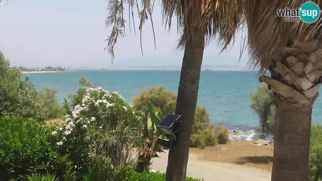 Webcam en direct Capoterra – Plage de La Maddalena – Sardaigne – Italie
