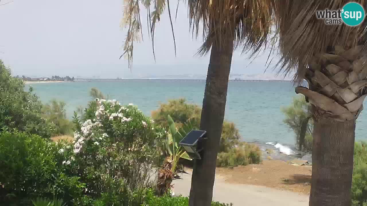 Live webcam Capoterra – Spiaggia della Maddalena – Sardegna – Italia