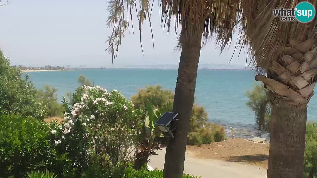 Spletna kamera v živo Capoterra – plaža La Maddalena – Sardinija – Italija