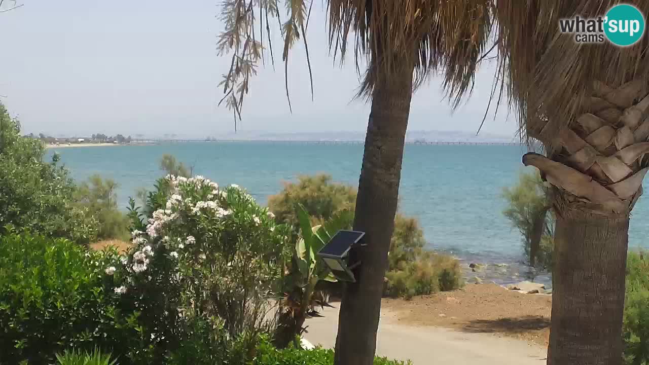 Webcam en direct Capoterra – Plage de La Maddalena – Sardaigne – Italie
