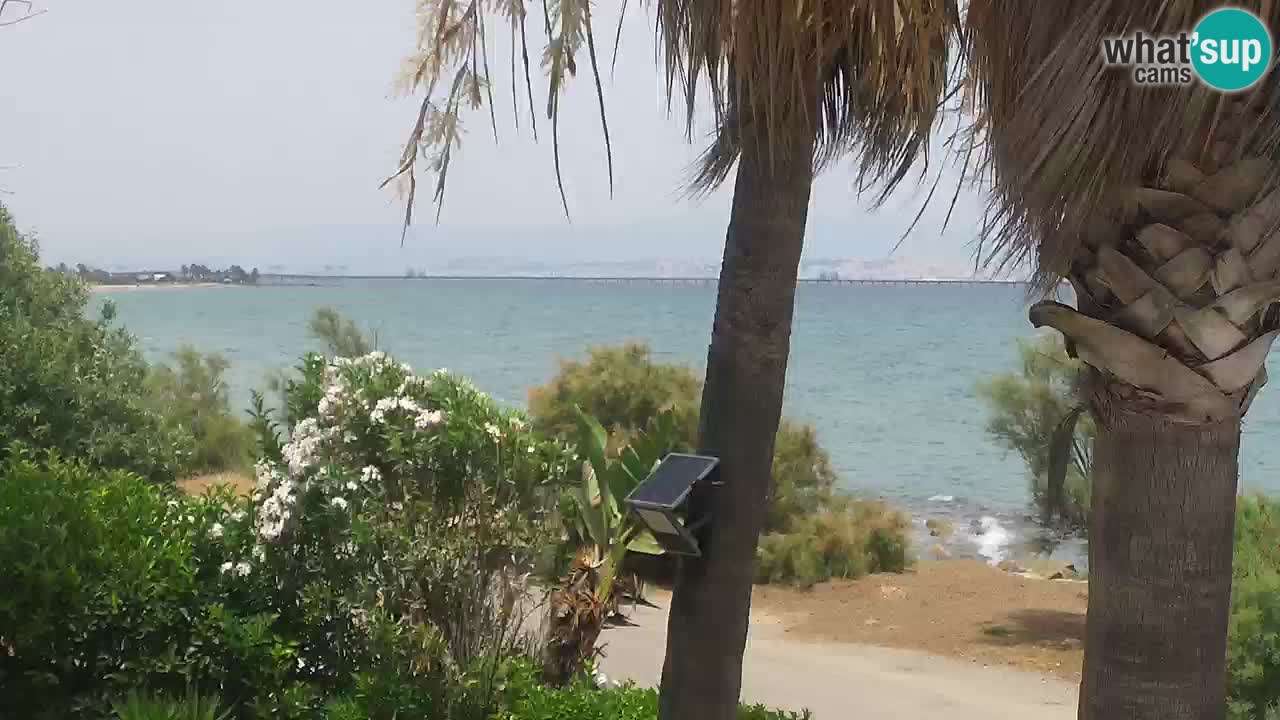 Spletna kamera v živo Capoterra – plaža La Maddalena – Sardinija – Italija