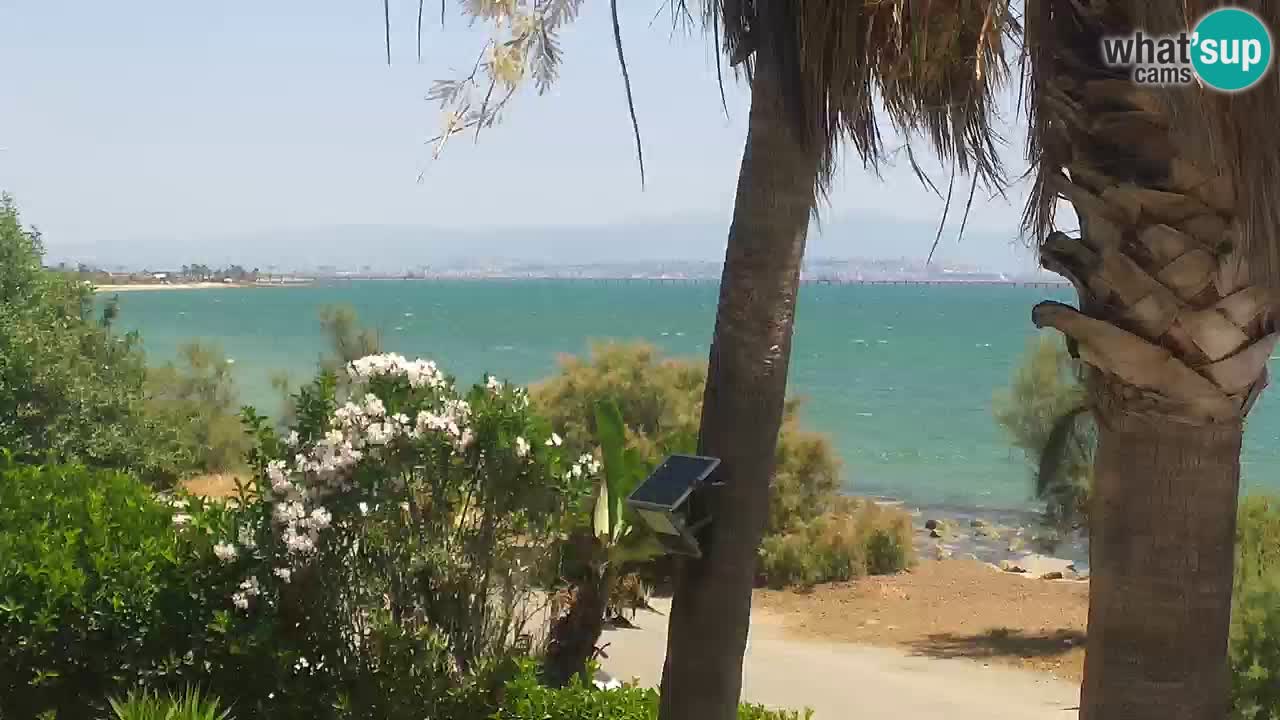 Live webcam Capoterra – Spiaggia della Maddalena – Sardegna – Italia