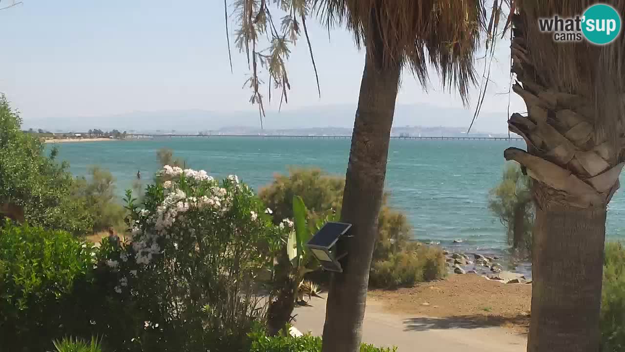 Webcam en direct Capoterra – Plage de La Maddalena – Sardaigne – Italie