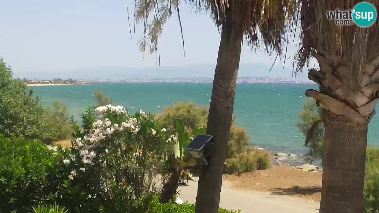 Spletna kamera v živo Capoterra – plaža La Maddalena – Sardinija – Italija