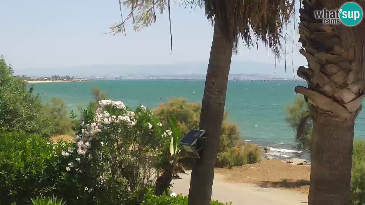 Webcam en vivo Capoterra – Playa La Maddalena – Cerdeña – Italia