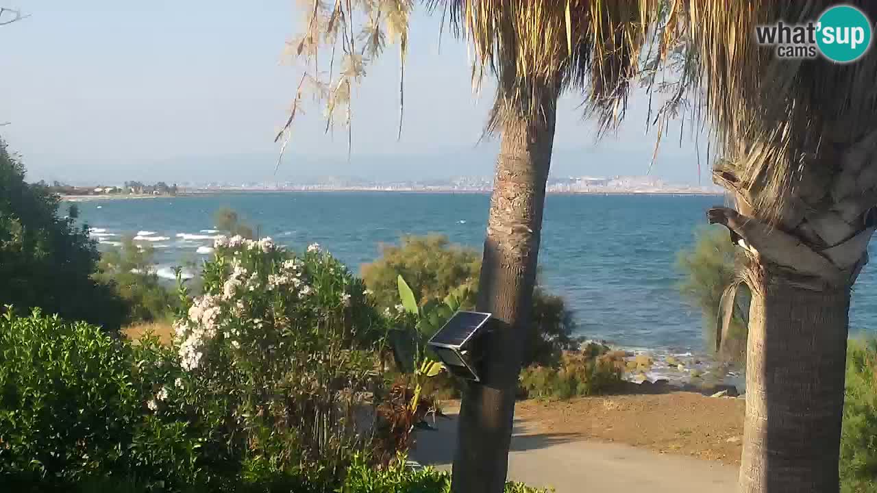 Webcam en vivo Capoterra – Playa La Maddalena – Cerdeña – Italia