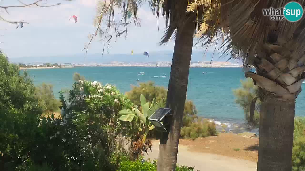 Live webcam Capoterra – Spiaggia della Maddalena – Sardegna – Italia