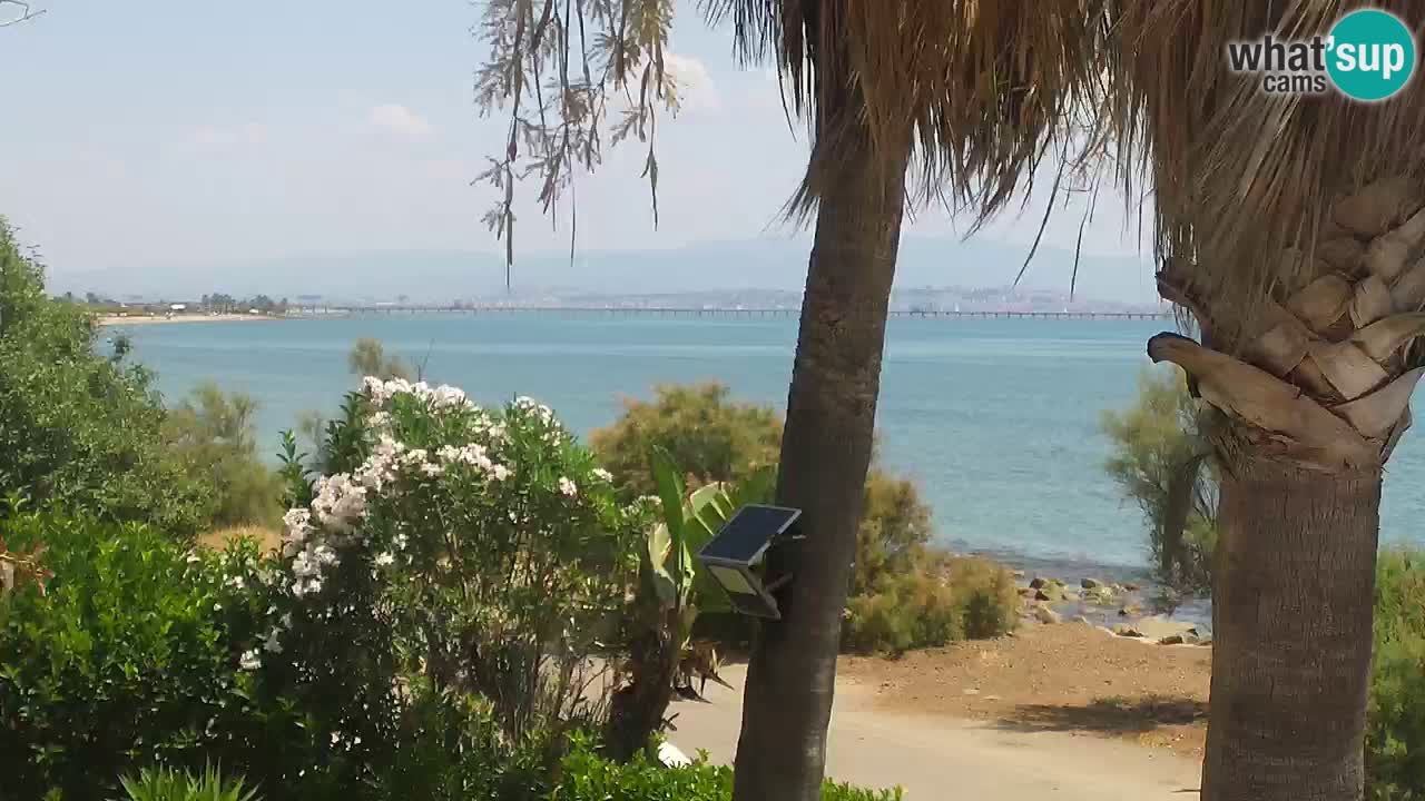 Live webcam Capoterra – Spiaggia della Maddalena – Sardegna – Italia