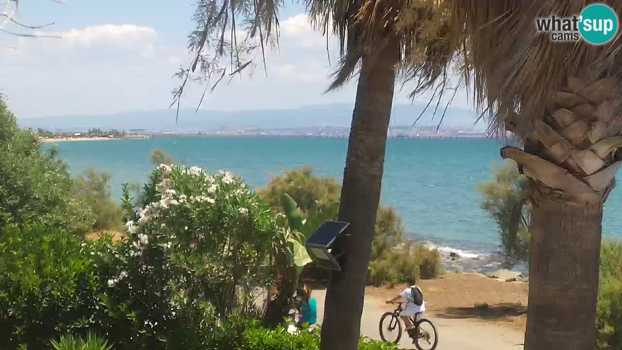 Web kamera uživo Capoterra – plaža La Maddalena – Sardinija – Italija