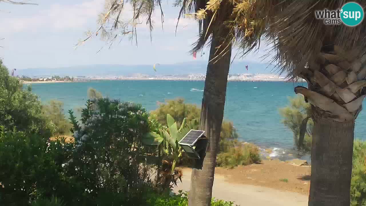 Webcam en direct Capoterra – Plage de La Maddalena – Sardaigne – Italie