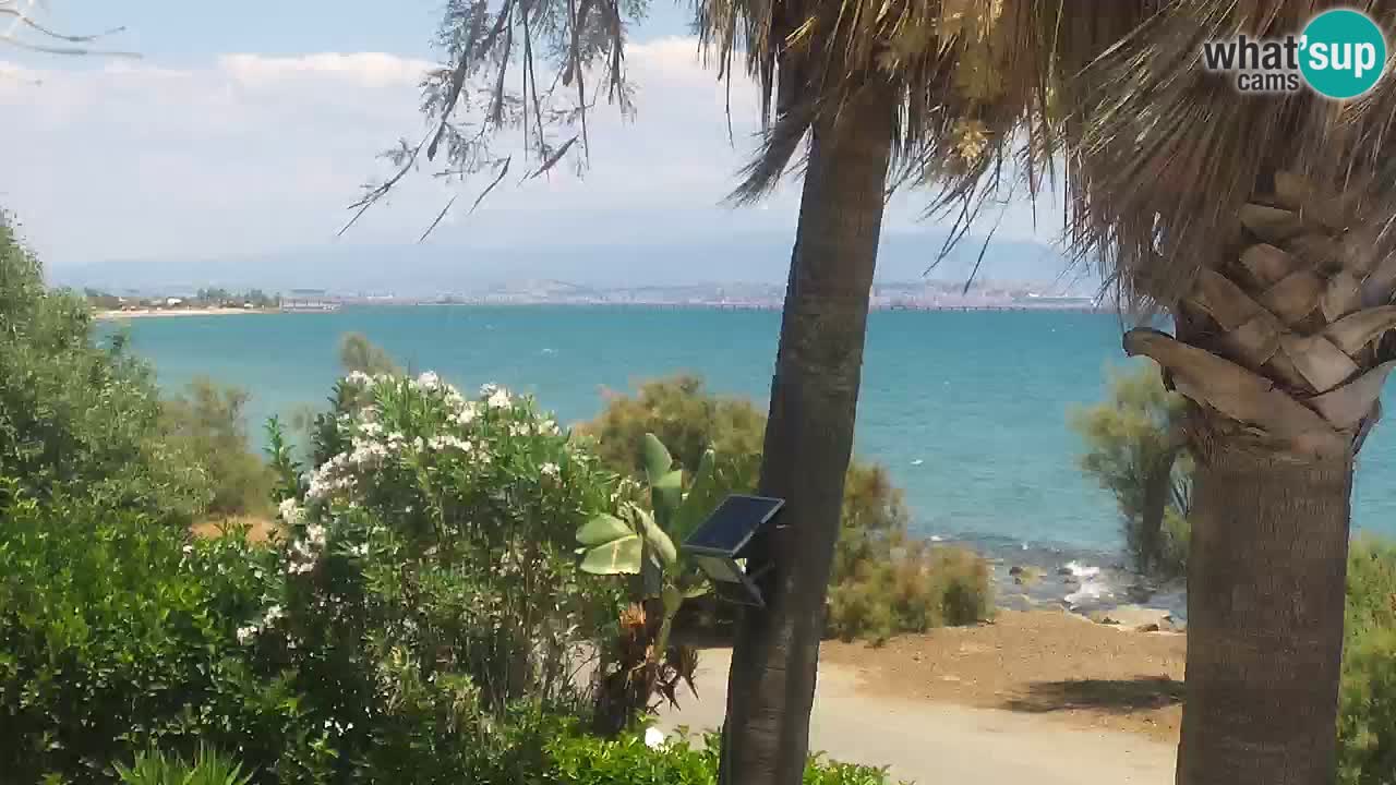 Webcam en vivo Capoterra – Playa La Maddalena – Cerdeña – Italia