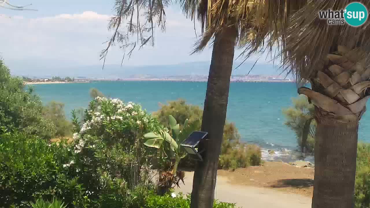 Spletna kamera v živo Capoterra – plaža La Maddalena – Sardinija – Italija