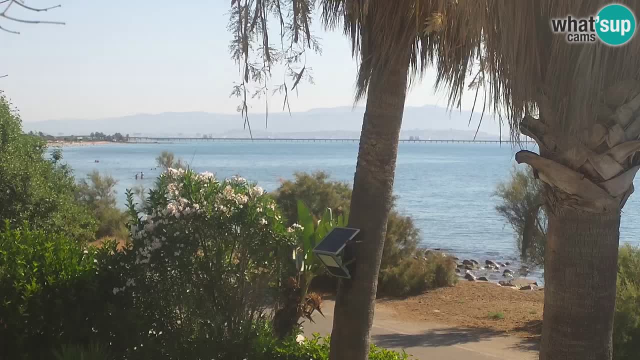 Web kamera uživo Capoterra – plaža La Maddalena – Sardinija – Italija