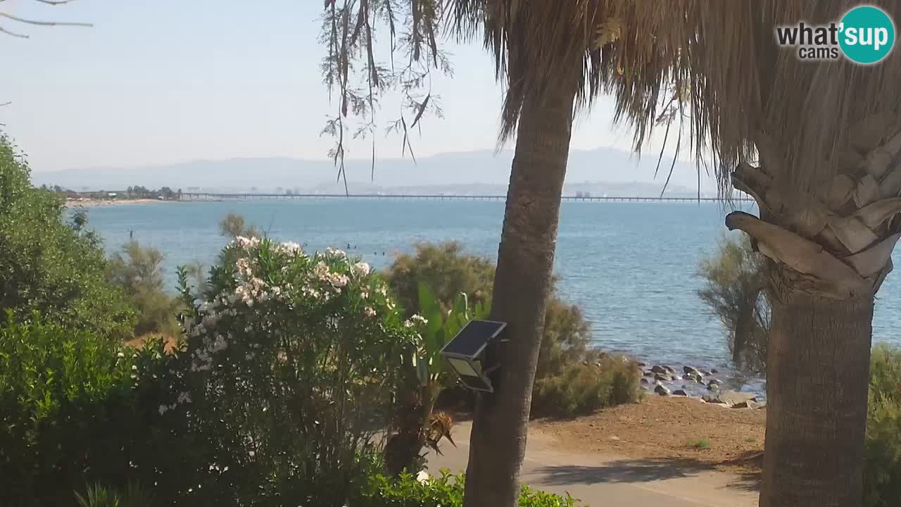 Spletna kamera v živo Capoterra – plaža La Maddalena – Sardinija – Italija