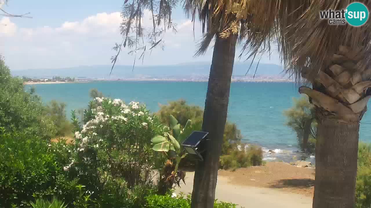 Webcam en vivo Capoterra – Playa La Maddalena – Cerdeña – Italia