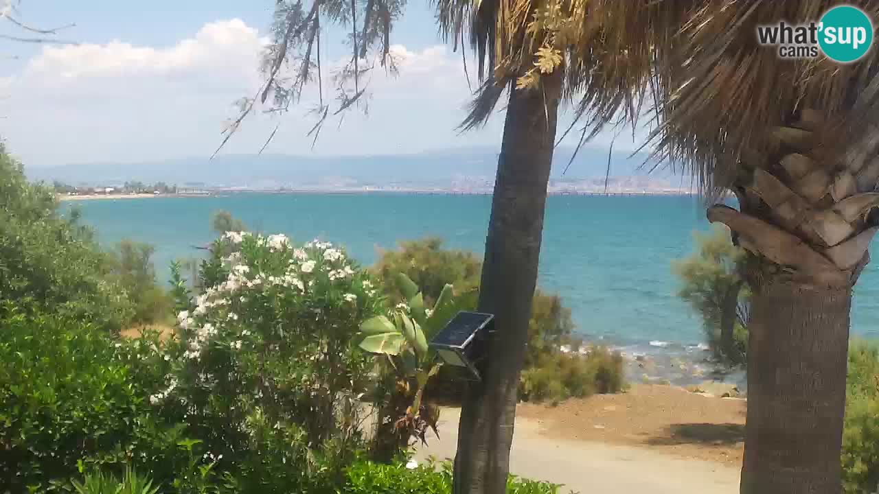 Live webcam Capoterra – Spiaggia della Maddalena – Sardegna – Italia