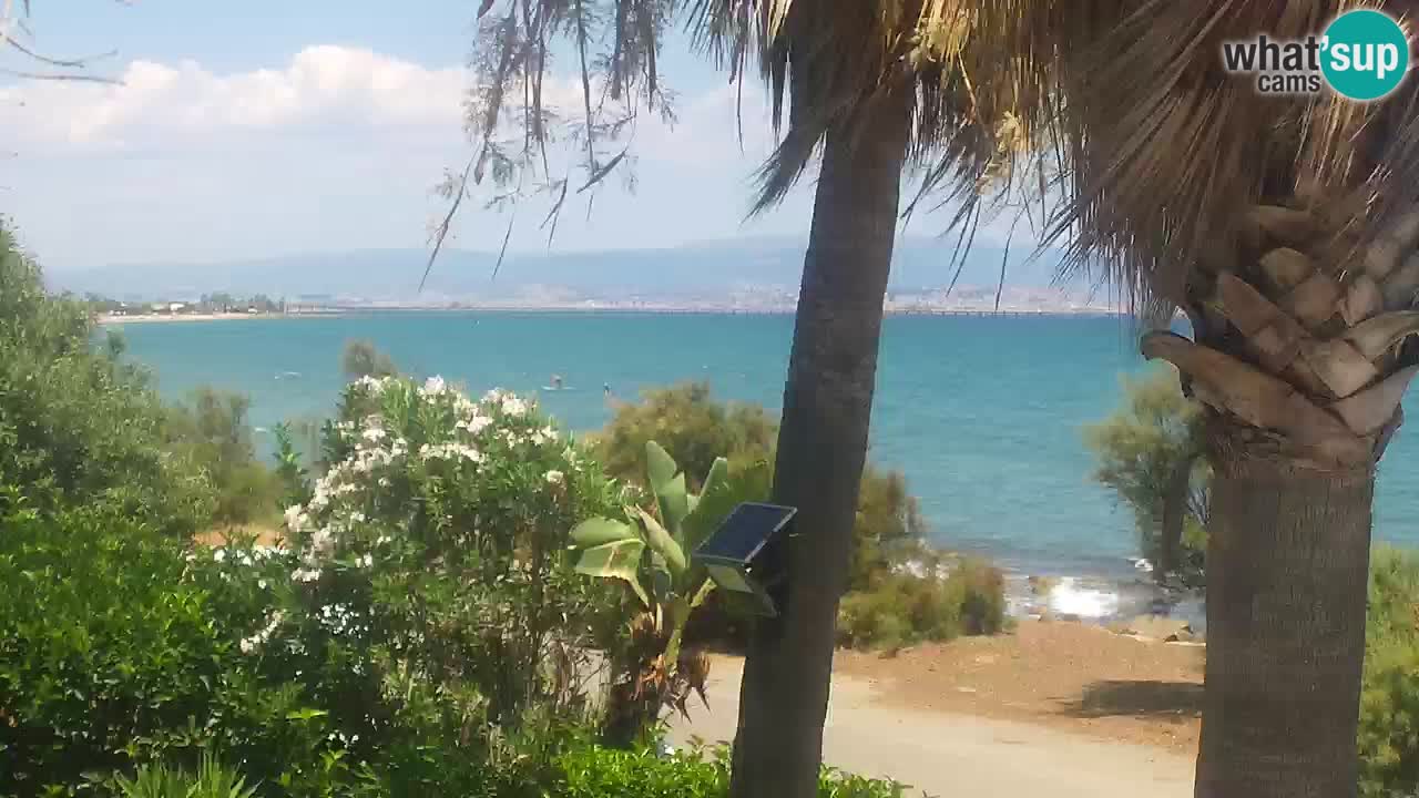 Webcam en direct Capoterra – Plage de La Maddalena – Sardaigne – Italie