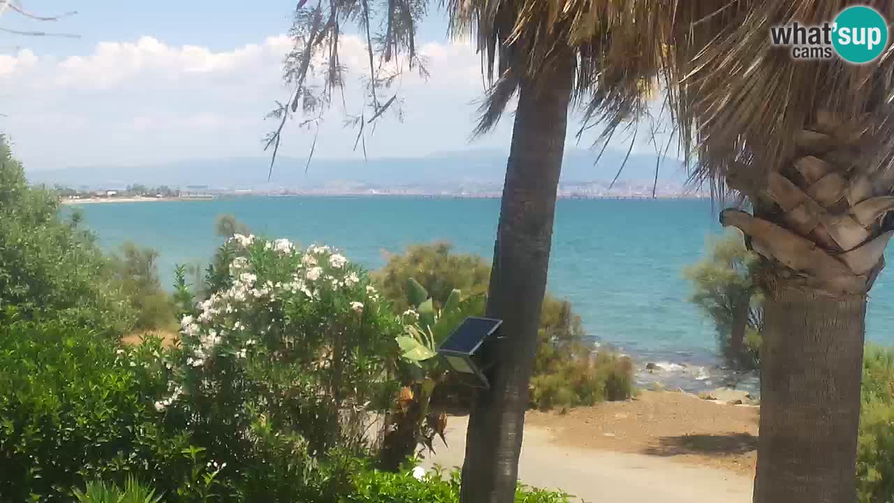 Web kamera uživo Capoterra – plaža La Maddalena – Sardinija – Italija