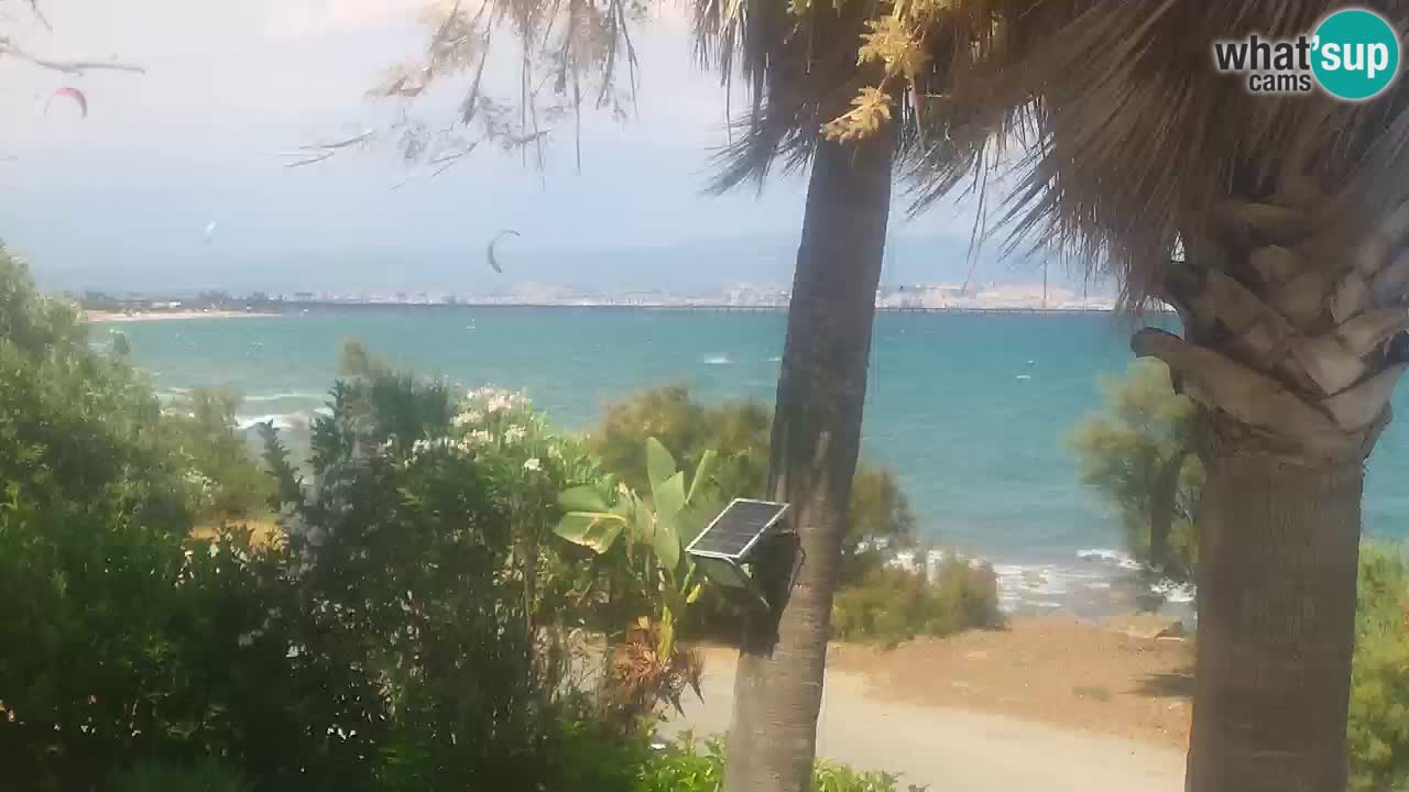 Live webcam Capoterra – Spiaggia della Maddalena – Sardegna – Italia