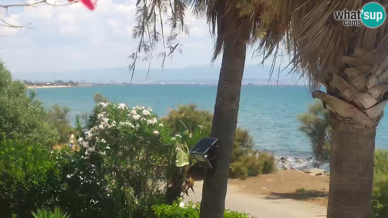 Webcam en vivo Capoterra – Playa La Maddalena – Cerdeña – Italia