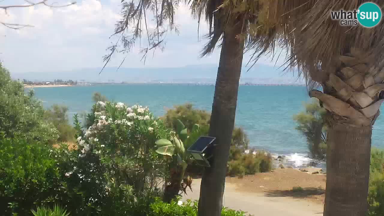 Web kamera uživo Capoterra – plaža La Maddalena – Sardinija – Italija